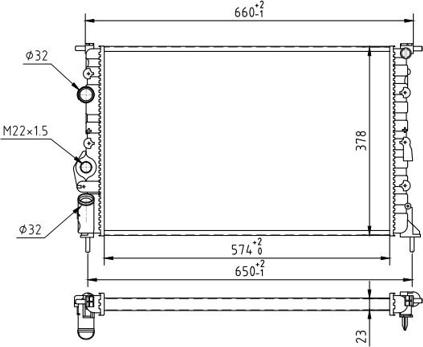 Hart 601 818 - Radiators, Motora dzesēšanas sistēma ps1.lv