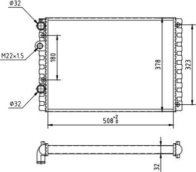 Hart 601 817 - Radiators, Motora dzesēšanas sistēma ps1.lv