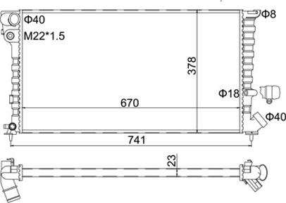 Hart 601 388 - Radiators, Motora dzesēšanas sistēma ps1.lv