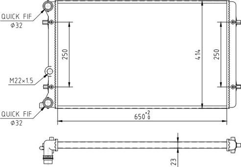 Hart 601 387 - Radiators, Motora dzesēšanas sistēma ps1.lv