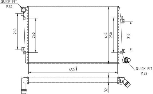 Hart 608 019 - Radiators, Motora dzesēšanas sistēma ps1.lv