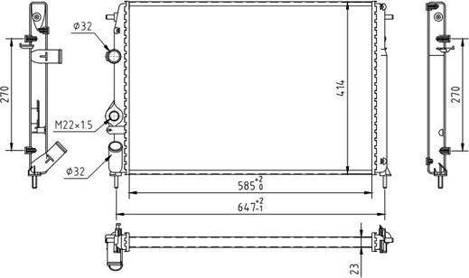 Hart 603 410 - Radiators, Motora dzesēšanas sistēma ps1.lv