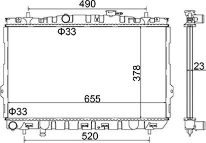 Hart 603 680 - Radiators, Motora dzesēšanas sistēma ps1.lv