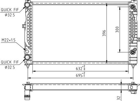 Hart 603 198 - Radiators, Motora dzesēšanas sistēma ps1.lv