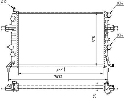 Hart 603 193 - Radiators, Motora dzesēšanas sistēma ps1.lv