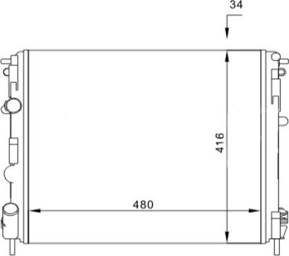 Hart 603 114 - Radiators, Motora dzesēšanas sistēma ps1.lv