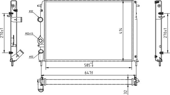 Hart 603 840 - Radiators, Motora dzesēšanas sistēma ps1.lv