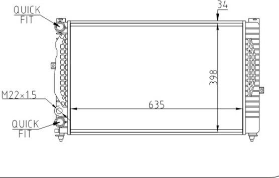 Hart 603 871 - Radiators, Motora dzesēšanas sistēma ps1.lv