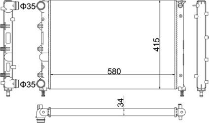 Hart 603 390 - Radiators, Motora dzesēšanas sistēma ps1.lv