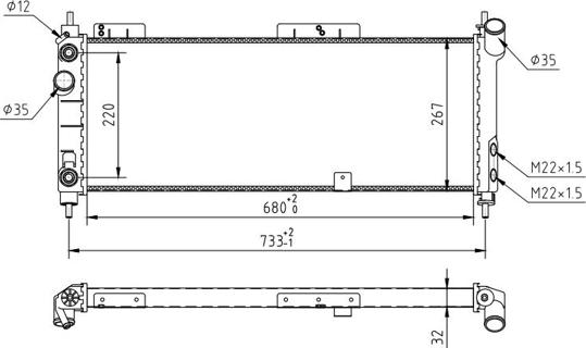 Hart 603 367 - Radiators, Motora dzesēšanas sistēma ps1.lv