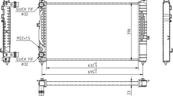 Hart 603 225 - Radiators, Motora dzesēšanas sistēma ps1.lv