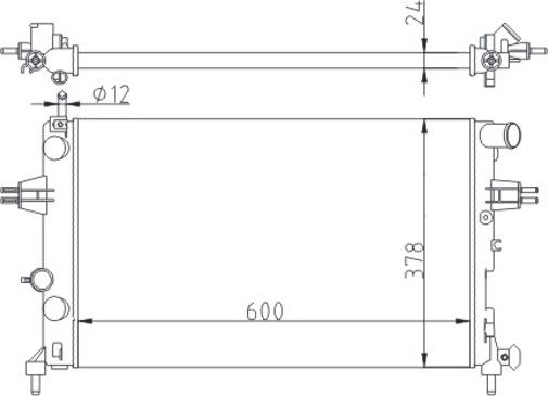 Hart 602 014 - Radiators, Motora dzesēšanas sistēma ps1.lv