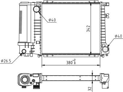 Hart 602 087 - Radiators, Motora dzesēšanas sistēma ps1.lv