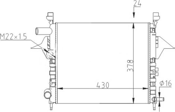 Hart 602 162 - Radiators, Motora dzesēšanas sistēma ps1.lv