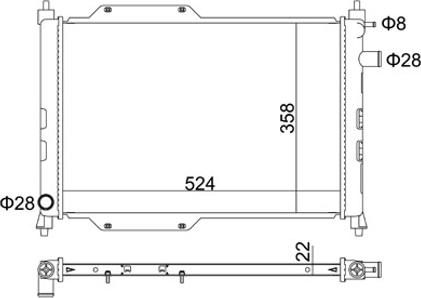 Hart 602 128 - Radiators, Motora dzesēšanas sistēma ps1.lv