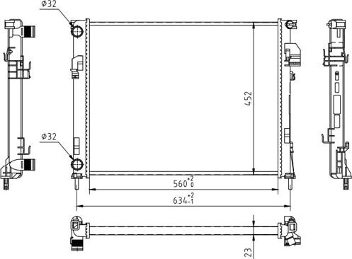 Hart 602 736 - Radiators, Motora dzesēšanas sistēma ps1.lv