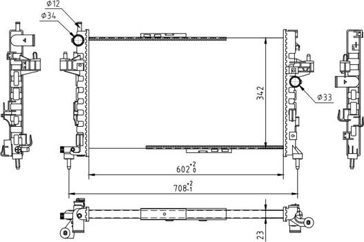 Hart 607 840 - Radiators, Motora dzesēšanas sistēma ps1.lv