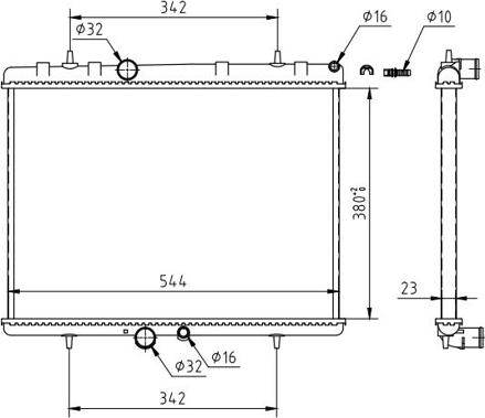 Hart 607 837 - Radiators, Motora dzesēšanas sistēma ps1.lv