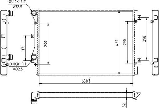 Hart 610 659 - Radiators, Motora dzesēšanas sistēma ps1.lv