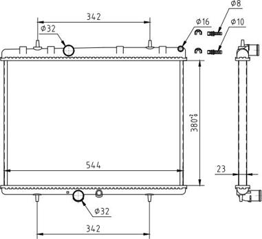 Hart 610 249 - Radiators, Motora dzesēšanas sistēma ps1.lv