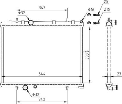 Hart 610 251 - Radiators, Motora dzesēšanas sistēma ps1.lv