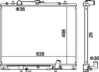 Hart 611 946 - Radiators, Motora dzesēšanas sistēma ps1.lv