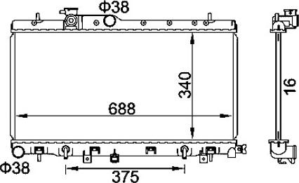 Hart 611 910 - Radiators, Motora dzesēšanas sistēma ps1.lv