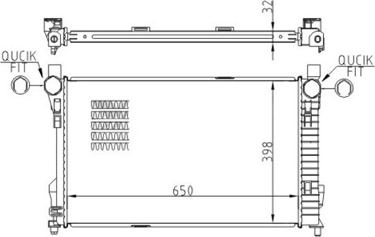 Hart 611 556 - Radiators, Motora dzesēšanas sistēma ps1.lv