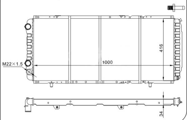 Hart 611 188 - Radiators, Motora dzesēšanas sistēma ps1.lv