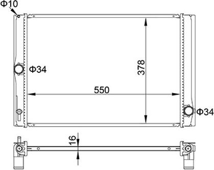 Hart 611 854 - Radiators, Motora dzesēšanas sistēma ps1.lv