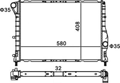 Hart 611 804 - Radiators, Motora dzesēšanas sistēma ps1.lv