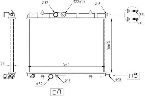 Hart 611 706 - Radiators, Motora dzesēšanas sistēma ps1.lv