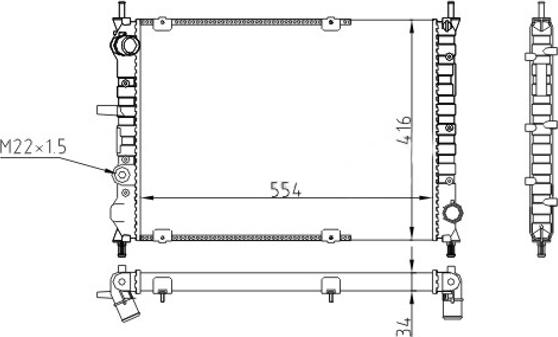 Hart 611 772 - Radiators, Motora dzesēšanas sistēma ps1.lv