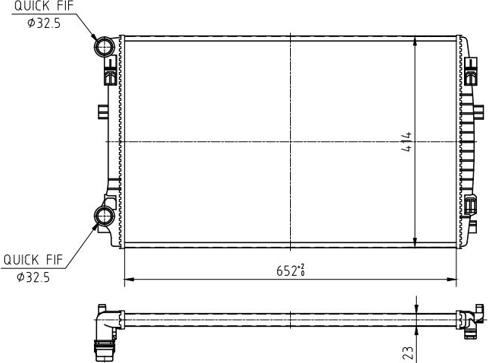 Hart 618 611 - Radiators, Motora dzesēšanas sistēma ps1.lv