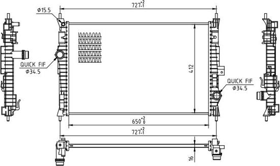 Hart 618 144 - Radiators, Motora dzesēšanas sistēma ps1.lv