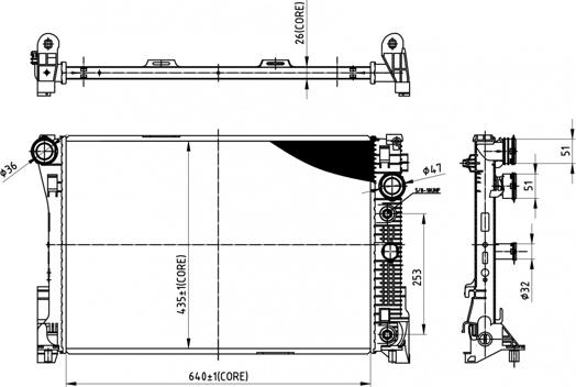 Hart 612 348 - Radiators, Motora dzesēšanas sistēma ps1.lv