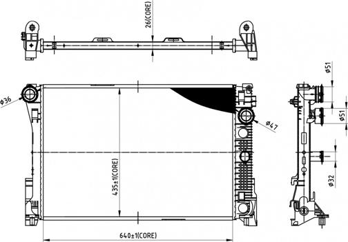 Hart 612 347 - Radiators, Motora dzesēšanas sistēma ps1.lv