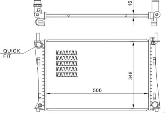 Hart 612 328 - Radiators, Motora dzesēšanas sistēma ps1.lv