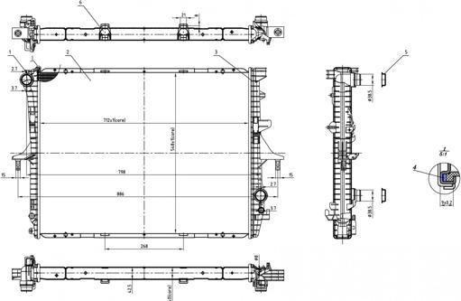 Hart 617 310 - Radiators, Motora dzesēšanas sistēma ps1.lv