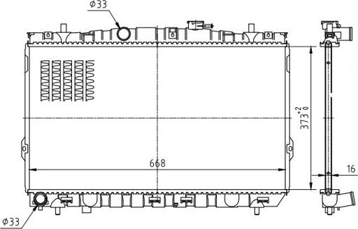 Hart 637 149 - Radiators, Motora dzesēšanas sistēma ps1.lv