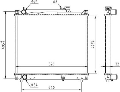 Hart 637 146 - Radiators, Motora dzesēšanas sistēma ps1.lv