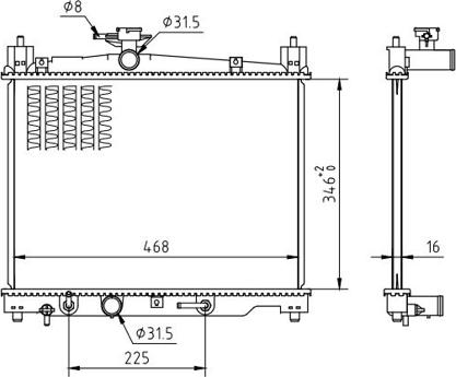 Hart 637 160 - Radiators, Motora dzesēšanas sistēma ps1.lv