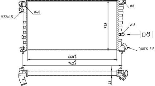 Hart 637 135 - Radiators, Motora dzesēšanas sistēma ps1.lv