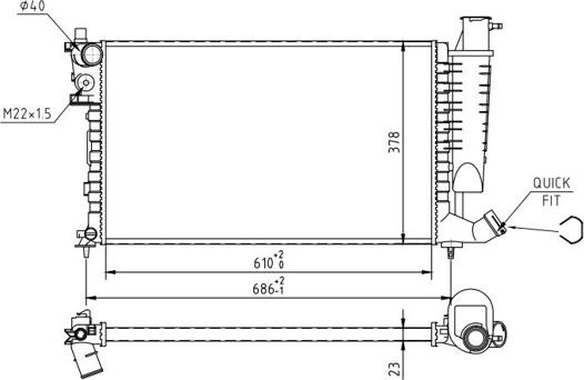 Hart 637 132 - Radiators, Motora dzesēšanas sistēma ps1.lv