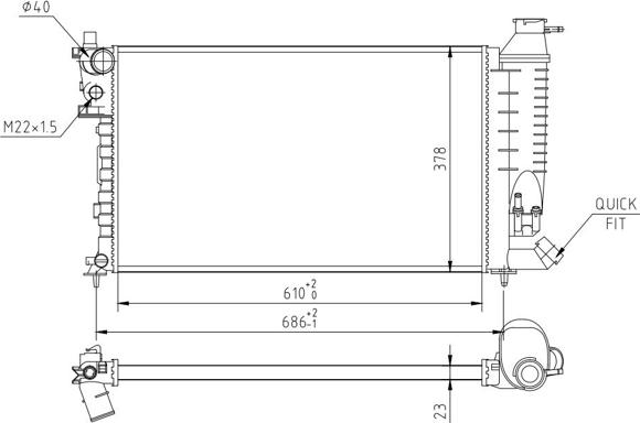 Hart 637 219 - Radiators, Motora dzesēšanas sistēma ps1.lv