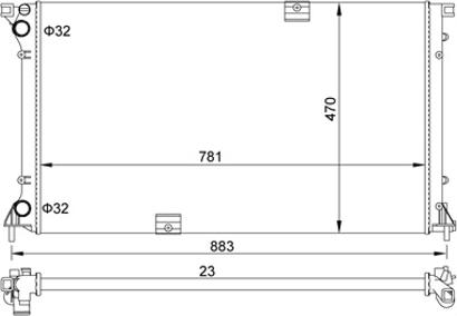 Hart 620 268 - Radiators, Motora dzesēšanas sistēma ps1.lv