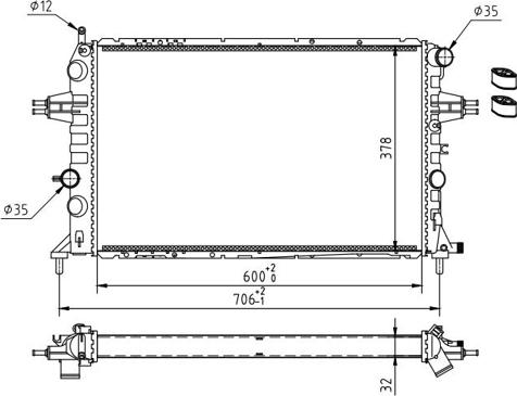 Hart 620 276 - Radiators, Motora dzesēšanas sistēma ps1.lv