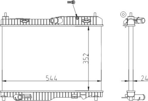 Hart 628 670 - Radiators, Motora dzesēšanas sistēma ps1.lv