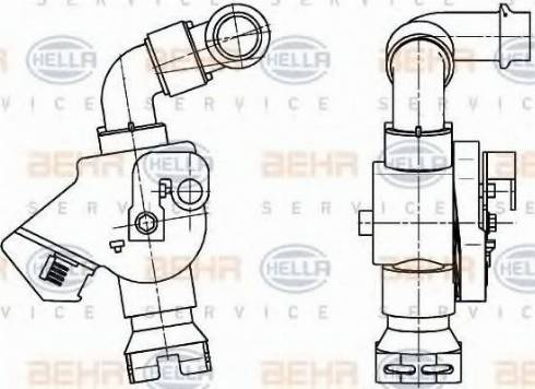 HELLA 9XL 351 341-041 - Dzesēšanas šķidruma regulēšanas vārsts ps1.lv