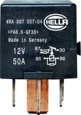 HELLA 4RA 007 507-041 - Relejs, Darba strāva ps1.lv